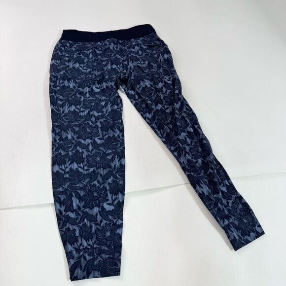 Athleta Pants Womens 8 Trekkie North Jogger Blue Zip Pockets Pull On Drawstring - Picture 11 of 12